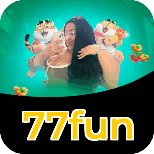 Plataforma 77fun mostrando interface moderna, jogos certificados e recursos de segurança licenciados